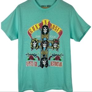 Guns N Roses 1988 World Tour Appetite For Destruction Tee Shirt
